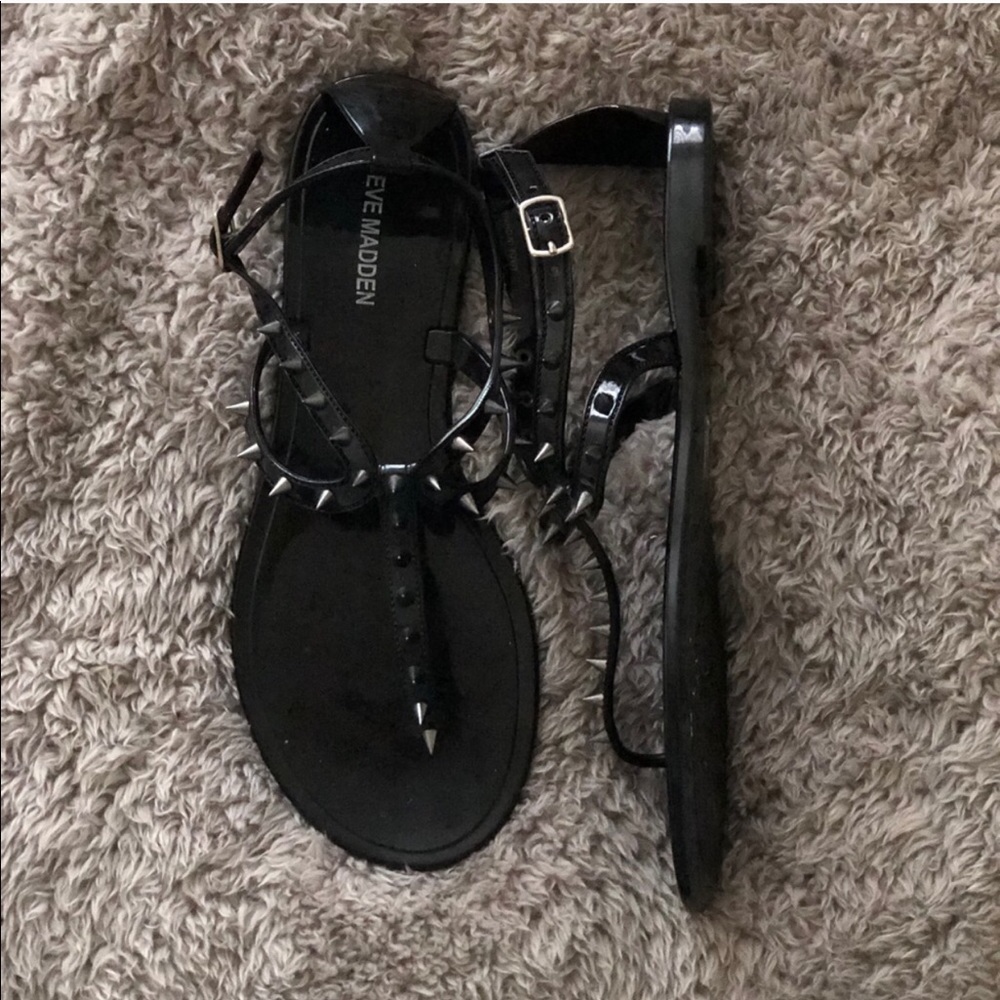 BLACK STEVE MADDEN SANDELS